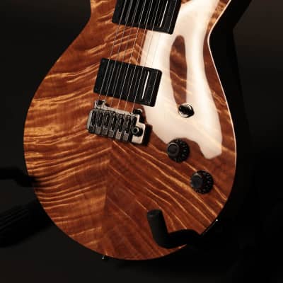 Hancock Guitars Auburn Custom Electric Gutiar - Wild Curly Queensland Maple Carved Top image 4