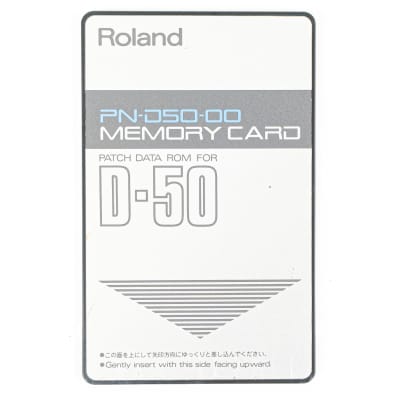 Roland D-50 Memory Card Patch Data ROM PN-D50-00 - Loaded with Factory  Sounds