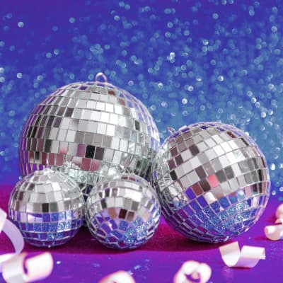 Hanging Mirror Disco Ball Ornament Glass Disco Balls Decoration Reflective  Mini Disco Ball For Stage Bar Party Wedding Decor