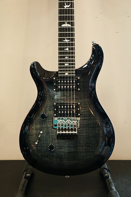 PRS SE Custom 24 Floyd Rose Left-Handed Electric Guitar - Charcoal Burst image 1