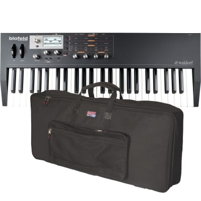 Waldorf Blofeld Keyboard Synthesizer - Black / Shadow Edition CARRY BAG KIT