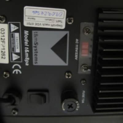 T&M Systems Aktivlautsprecher Aktivmonitor t&m8pa 2020 - 2024 - schwarz image 3