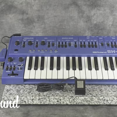 Roland SH-101 Blue Vintage Monophonic Synthesizer W/ MGS-1 Modalation Grib.