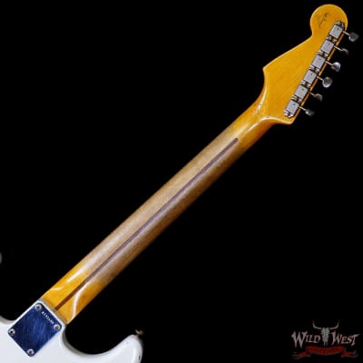Fender Custom Shop Todd Krause Masterbuilt 1956 Stratocaster Josefina Handwound Pickups Journeyman Relic Olympic White 7.20 LBS image 5
