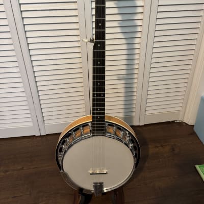 Epiphone MB-200 5 String Banjo Red Mahogany Brown w/ Eagle | Reverb