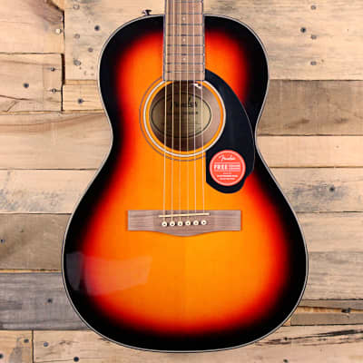 Fender CP-60S Solid Top Parlor Acoustic Guitar - Sunburst w/ Gig