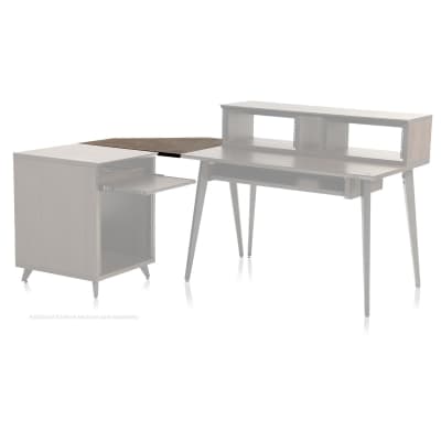 Gator Frameworks Elite Series Furniture Desk Corner Section  - Brown image 2
