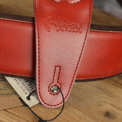 Right On! Straps Mojo Charm Red Handmade Vegan Guitar Strap w/ FREE SAME DAY SHIPPING image 2