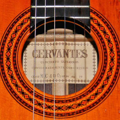 Beautiful 1980s Cervantes MC-400 Classical Guitar image 13