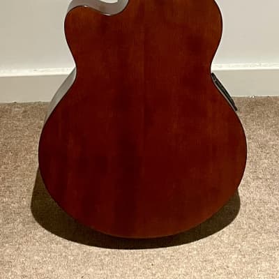 Cort SJB5F WS Acoustic 4-String Bass Cutaway with Electronics 2010s - Walnut Satin + Hard Case image 2