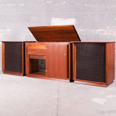 Vintage Altec Lansing Valencia 846 A // Speakers With Rare Center Console / Full Restoration image 3