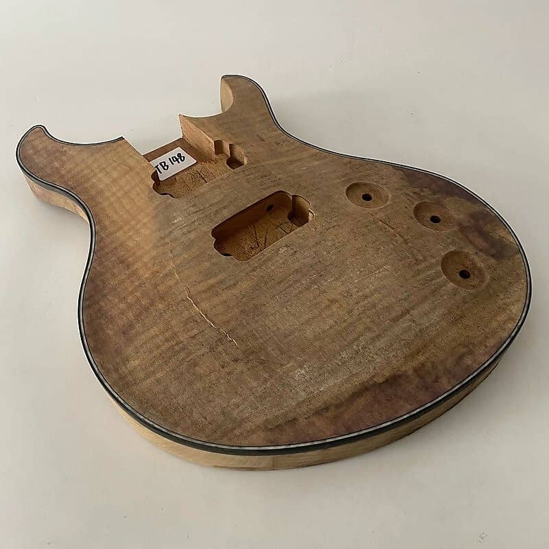 Mahogany Wood Unfinished Guitar Body Maple Top Reverb 8331