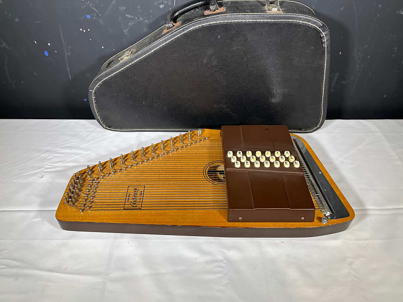 Vintage Appalachian Autoharp Oscar Schmidt 45C/R with case Reverb