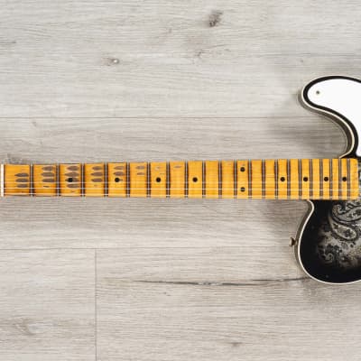 Fender Custom Shop Limited Edition Dual P90 Tele Relic Guitar, Black Paisley image 7