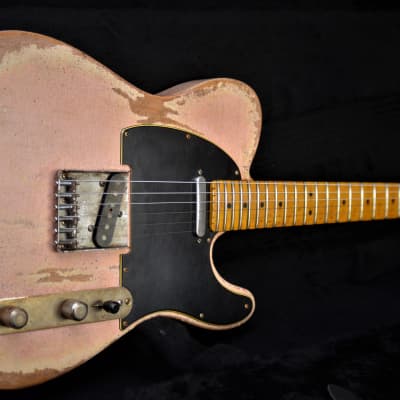 Fender American Telecaster Heavy Relic Nitro Shell Pink  w/ Maple Neck image 3