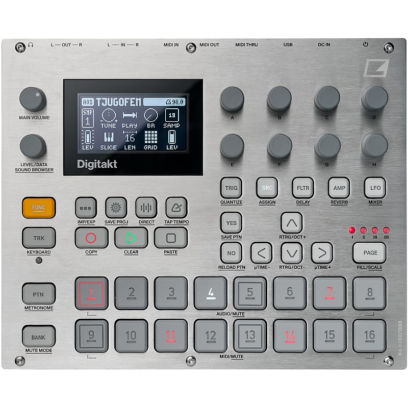 DTM・DAW elektron Digitakt DDS-8 Elektron Digitakt Eight-Voice Digital Drum Computer/Sampler