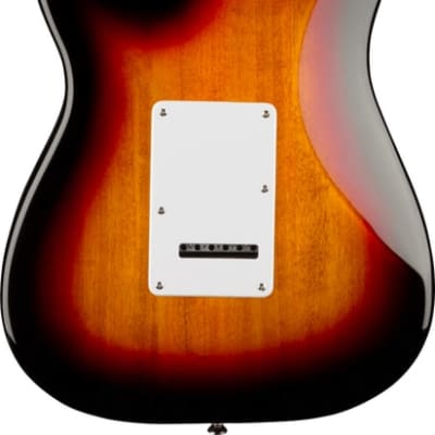 Squier Affinity Series Stratocaster Guitar Laurel Fingerboard, White Pickguard, 3-Color Sunburst image 6