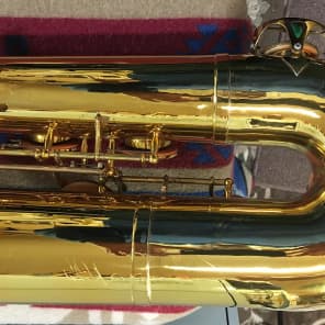 H Couf Superba II Low Bb Baritone Saxophone Gold Lacquer(Keilworth) image 10