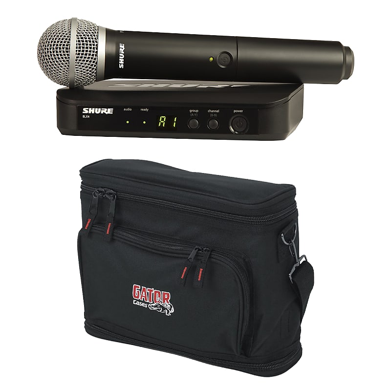 Shure BLX24/PG58-H10 Handheld Wireless Vocal System - CARRY BAG KIT image 1