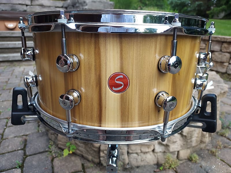 SUGAR PERCUSSION STRIPED POPLAR 7X14 STAVE SNARE DRUM | Reverb