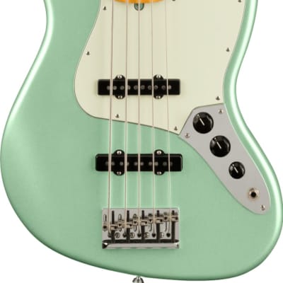 Fender American Professional II Jazz Bass V Maple Fingerboard - Mystic Surf Green-Mystic Surf Green image 1