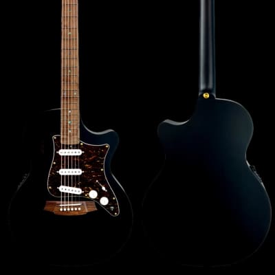 Cole Clark True Hybrid Black CCTL2EC-BLBL-SSS-BLK Guitar image 2