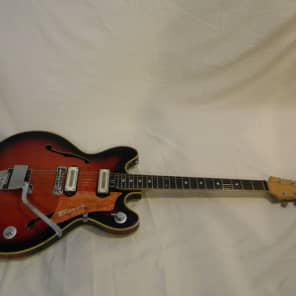 1966 Teisco Vegas 40 Red Burst | Reverb