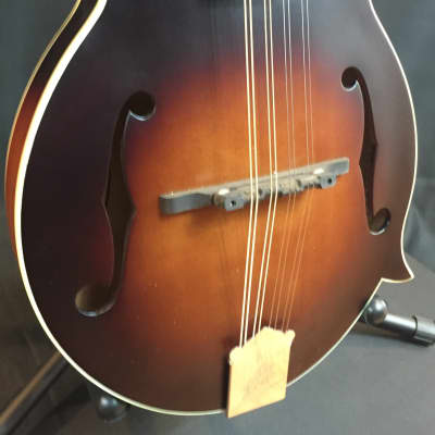 Loar LM-310F F-Style Mandolin Hand-Carved "Honey Creek" Vintage Brown Burst image 7