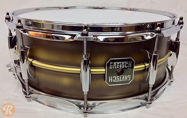Gretsch 5.5x14 Gold Series Brushed Brass Snare image 1