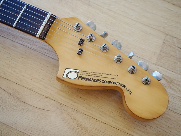 1980s Fernandes Mustang FMT-50 Offset Electric Guitar Black Lawsuit Japan  w/ gigbag