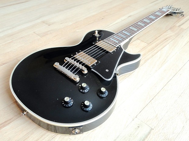 1982 Greco Super Real LP Custom Black Beauty Electric Guitar