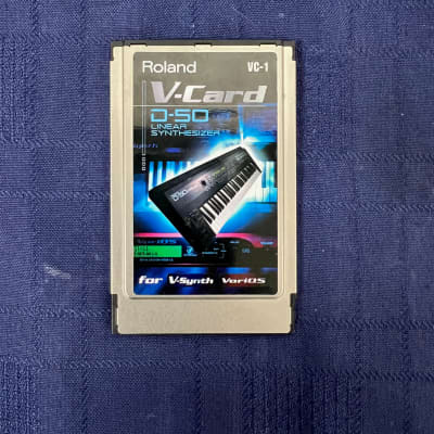 Used Roland V-Card D-50 Linear Synthesizer VC-1 for V-Synth Varios