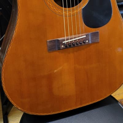 Tokai Model 35 1970s Vintage Dreadnought Cedar Top Acoustic Guitar Made In Japan image 3