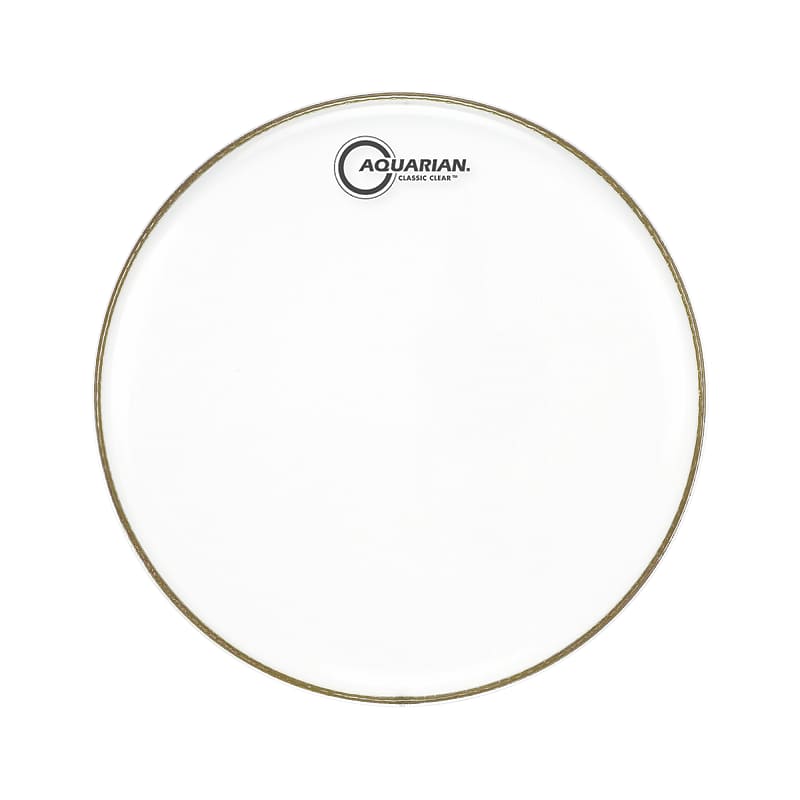 Aquarian 14" Classic Clear Snare Side Drumhead image 1