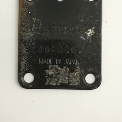 1984 Vintage 1980s Ibanez Made in Japan Neck Plate Natural Relic Black Rare Made in Japan 🇯🇵 image 1