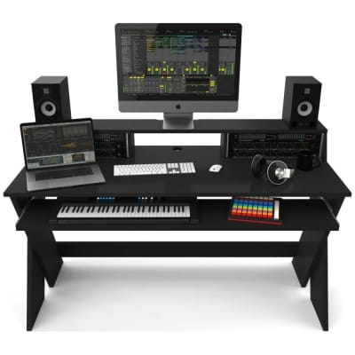 Glorious Sound Desk Pro Black Complete DJ Studio Desk image 1