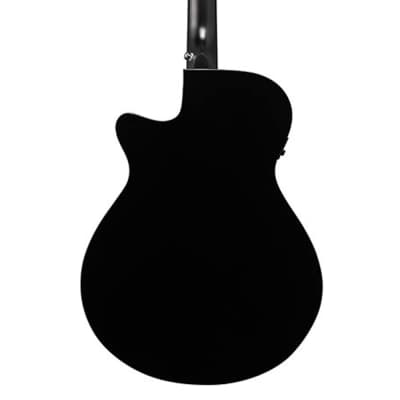 Ibanez AEG50LBKH Cutaway Acoustic-Electric Guitar - Black High Gloss image 4