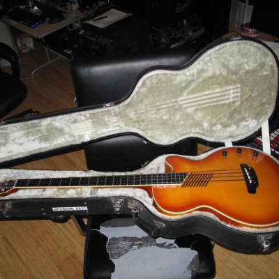 Washburn AB 40 Acoustic Electric 4 String Bass - Blonde Sunburst for sale
