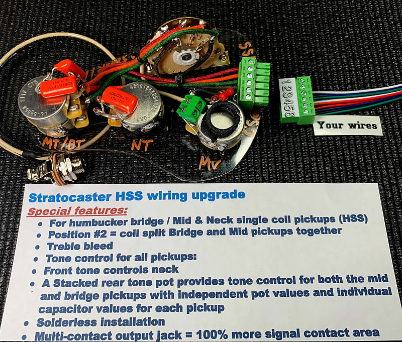 Help Wiring a HSS with a fender dual pot (250k and 500k stacked)