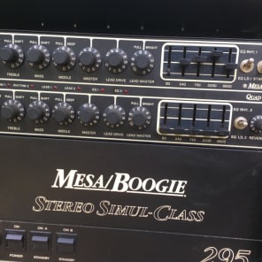 Mesa Boogie Quad Preamp/Simul-Class Stereo 295 Power Amp 1987 Black image 7