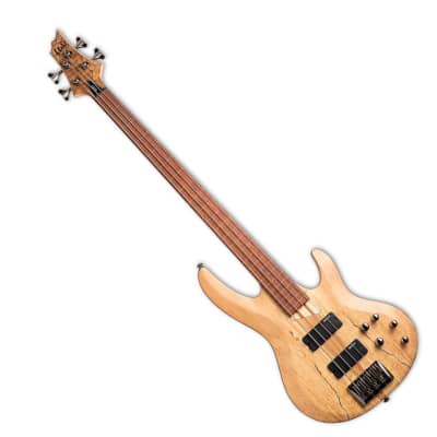 ESP LTD B-204SM Fretless Bass Guitar - Natural Satin image 4