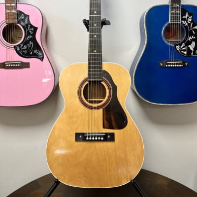 Vintage 1964 1960's Harmony H165 Solid Mahogany Acoustic | Reverb