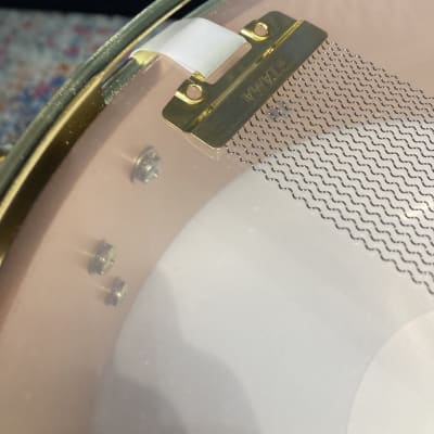 DW 5.5"x14" Heavy Brushed Bronze Snare Drum, With Gold Hardware 2000s? - Brushed Bronze image 19