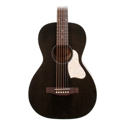 Art and Lutherie Roadhouse Parlor Faded Black Acoustic Electric Guitar image 1