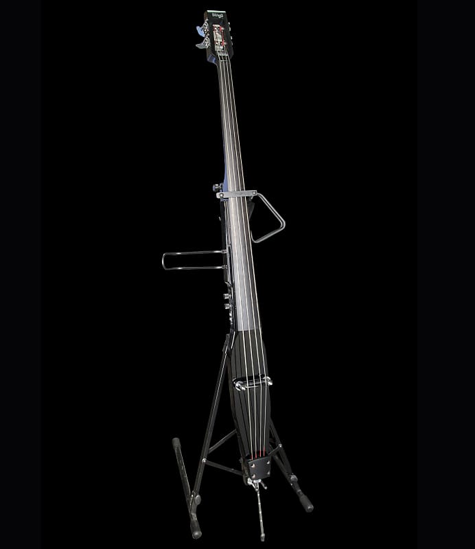 Stagg Edb 34 Electric Upright Bass Black W Stand And Gig Bag Reverb 7946