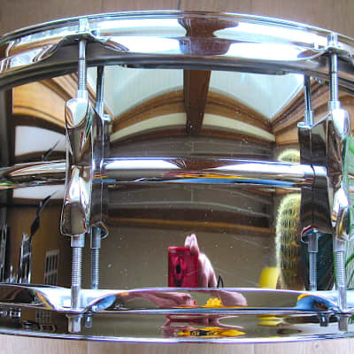 14" x 6.5" Premier Steel Shell Snare Drum - Vintage image 4