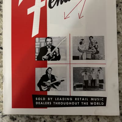Fender 1956 Catalog Reprint Stratocaster telecaster Esquire string Master steel guitar tweed deluxe Pro Dual 8 Professional Student Deluxe Princeton precision bass bassman image 1