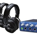 PreSonus HD9/HP4 Pack Professional 4 Headphone+1 headphone Amp Monitoring Bundle
