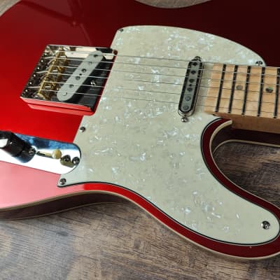 MyDream Partcaster Custom Built - Candy Apple Red Tele Tapped A5/A2 Pickups image 6