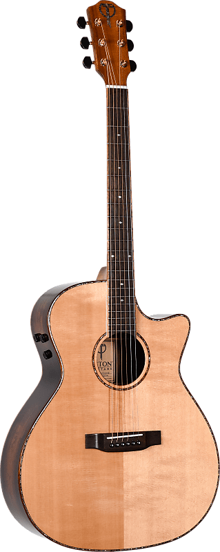 Teton  STA170CEHB Auditorium Cutaway Solid Spruce Top Acacia Back/Sides 6-Acoustic-Electric Guitar image 1